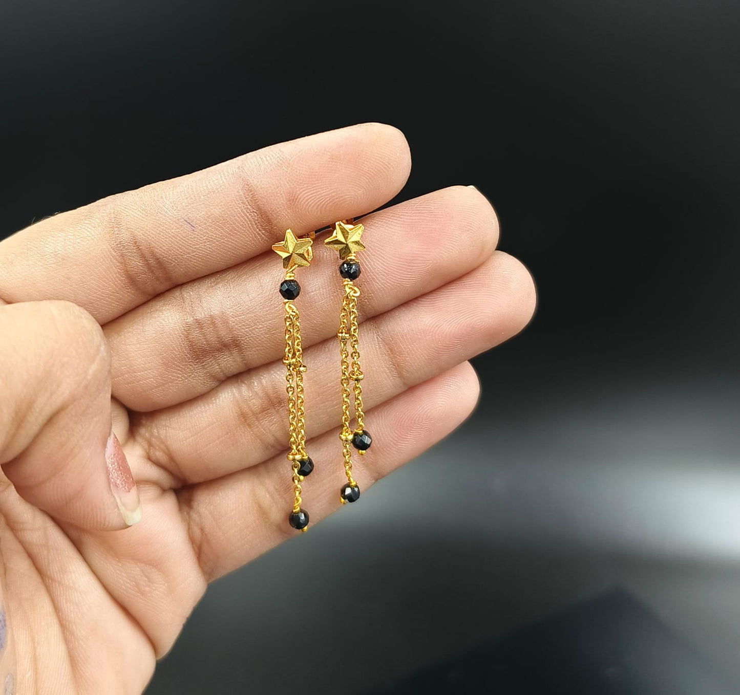 String earrings