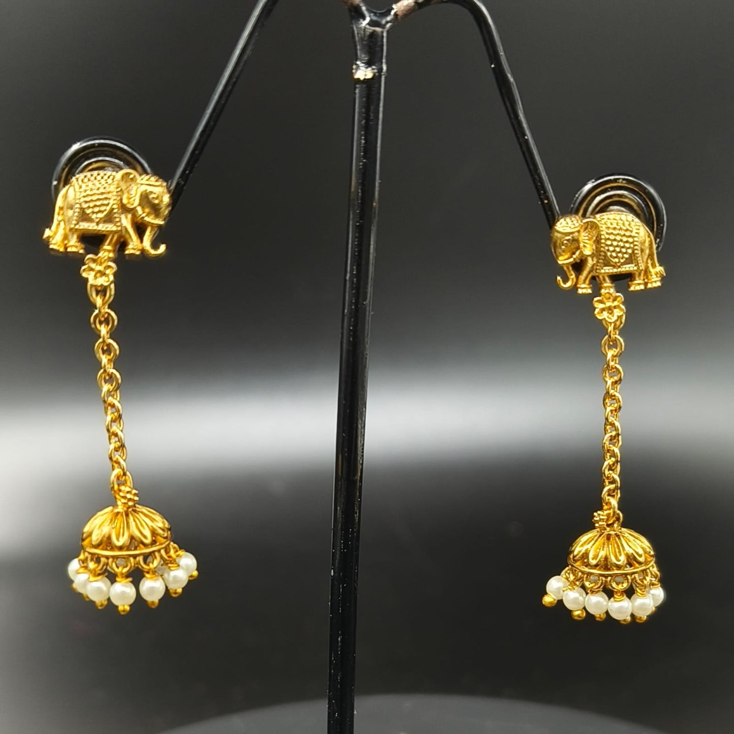 Elephant string earrings