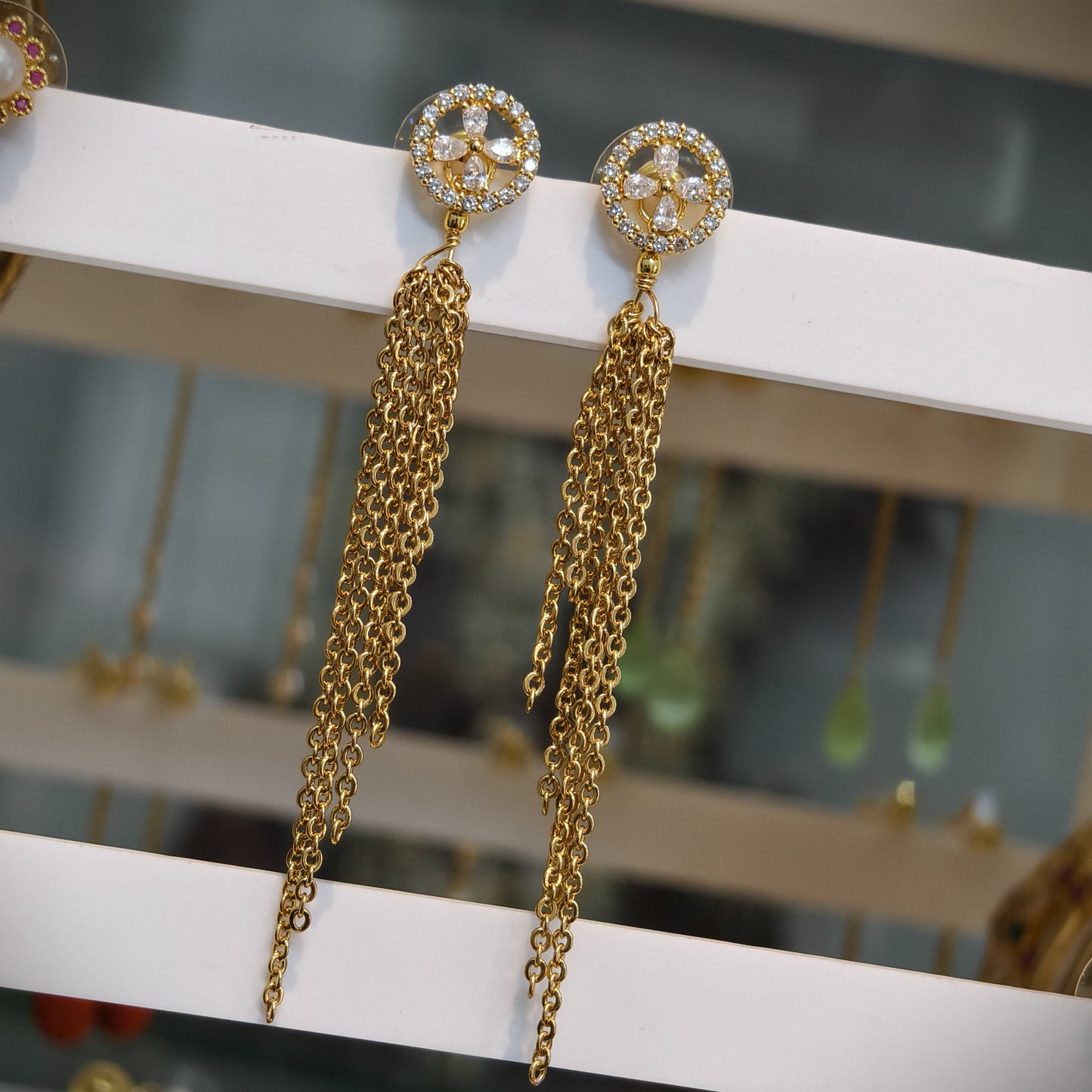 String earrings