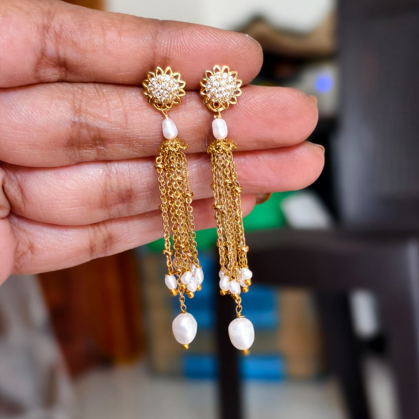 String earrings