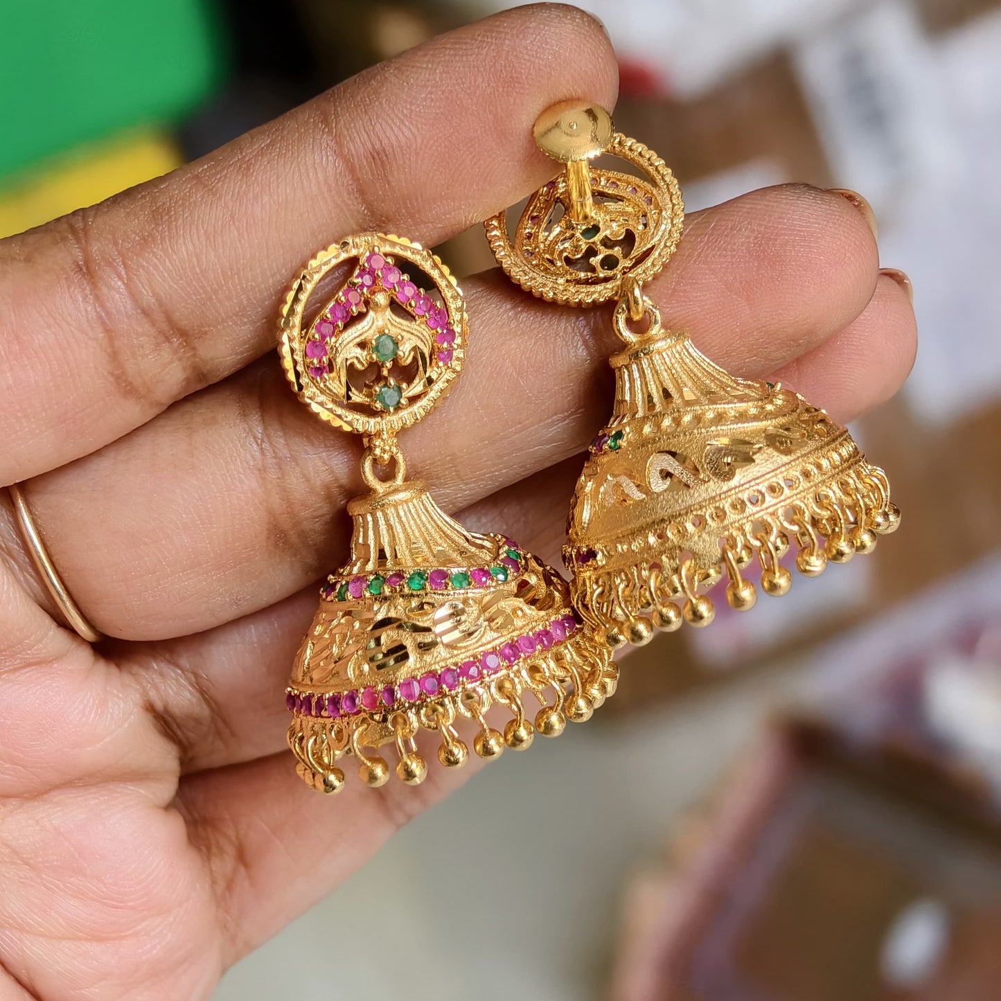 Butta earrings(micro gold plated)