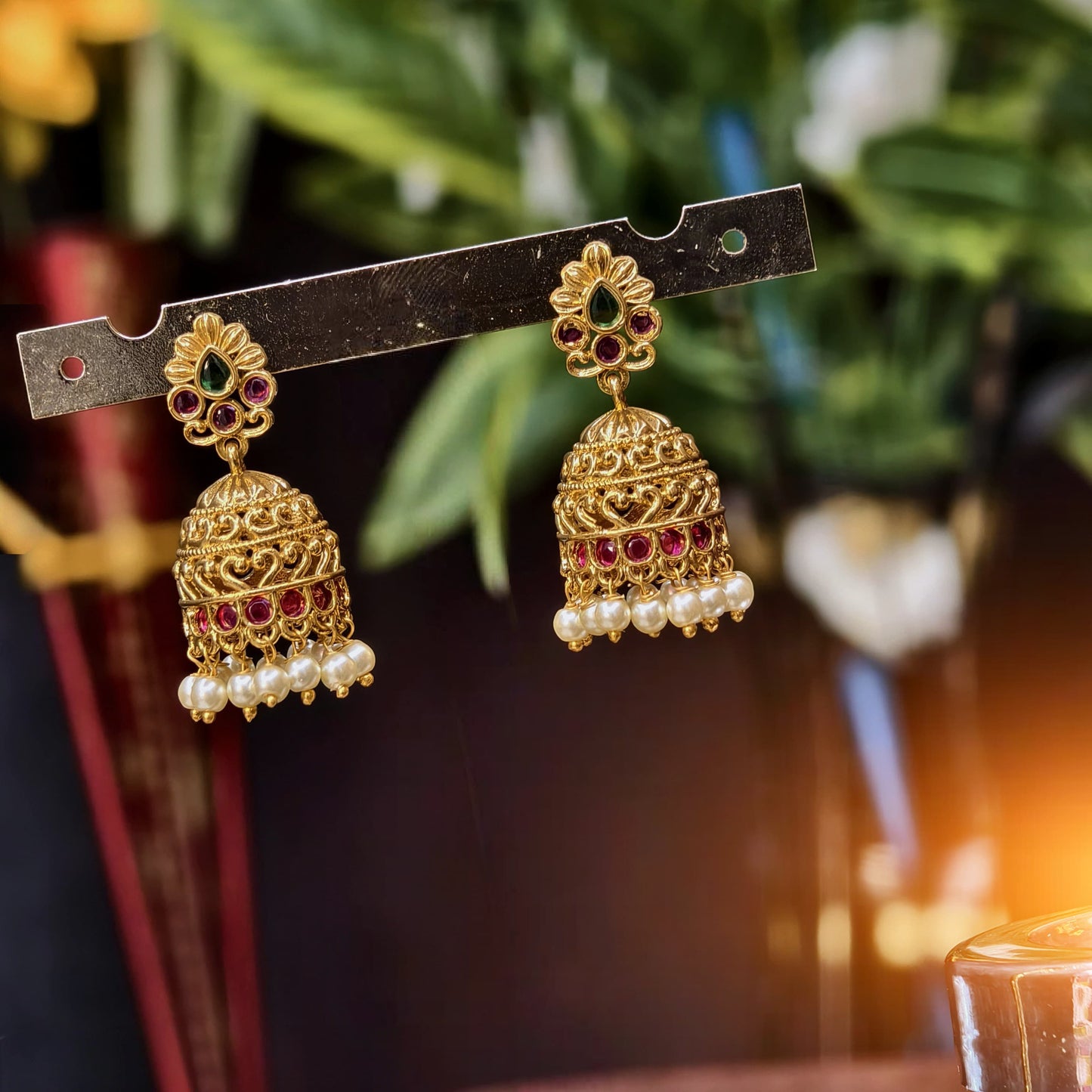 Antique finishing ear rings