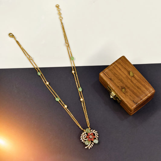 Beads pendant chain