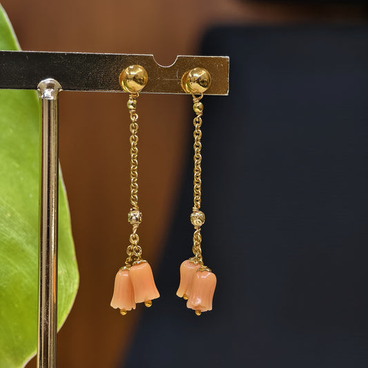 String earrings.