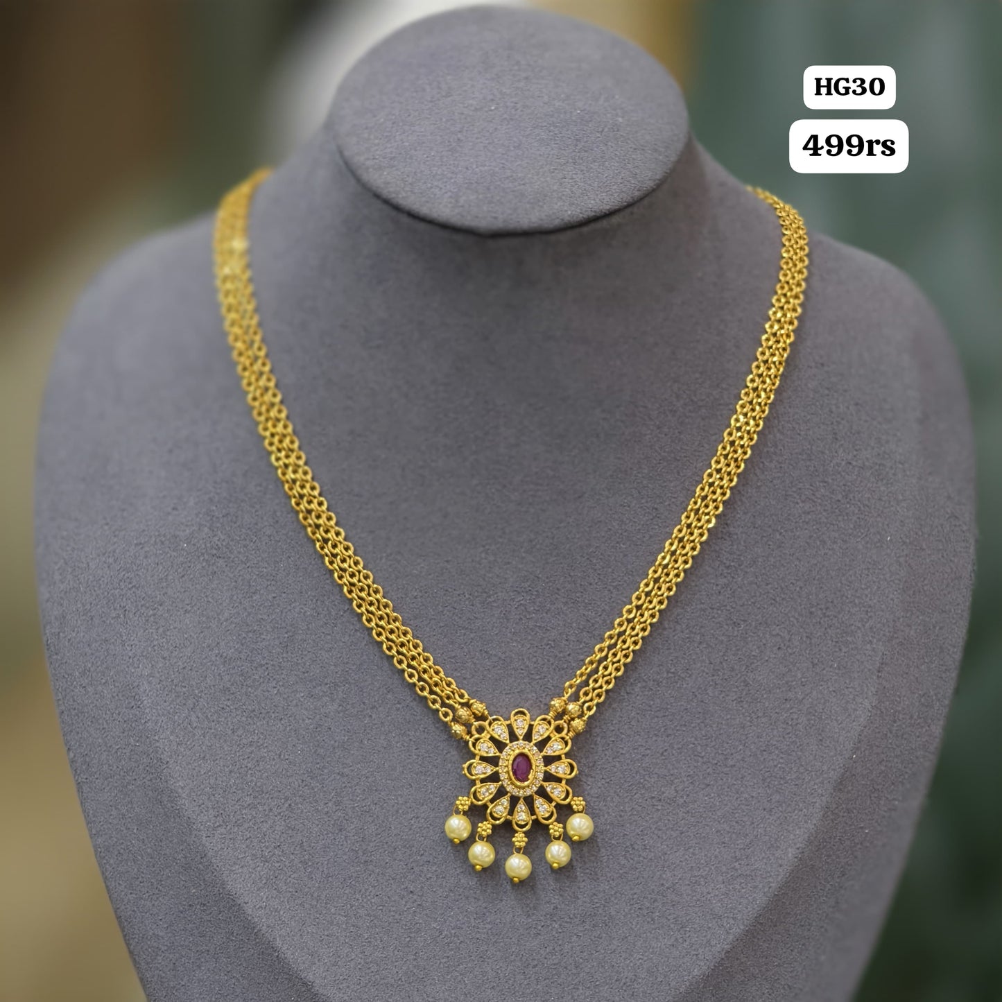 Chandraharam neck piece