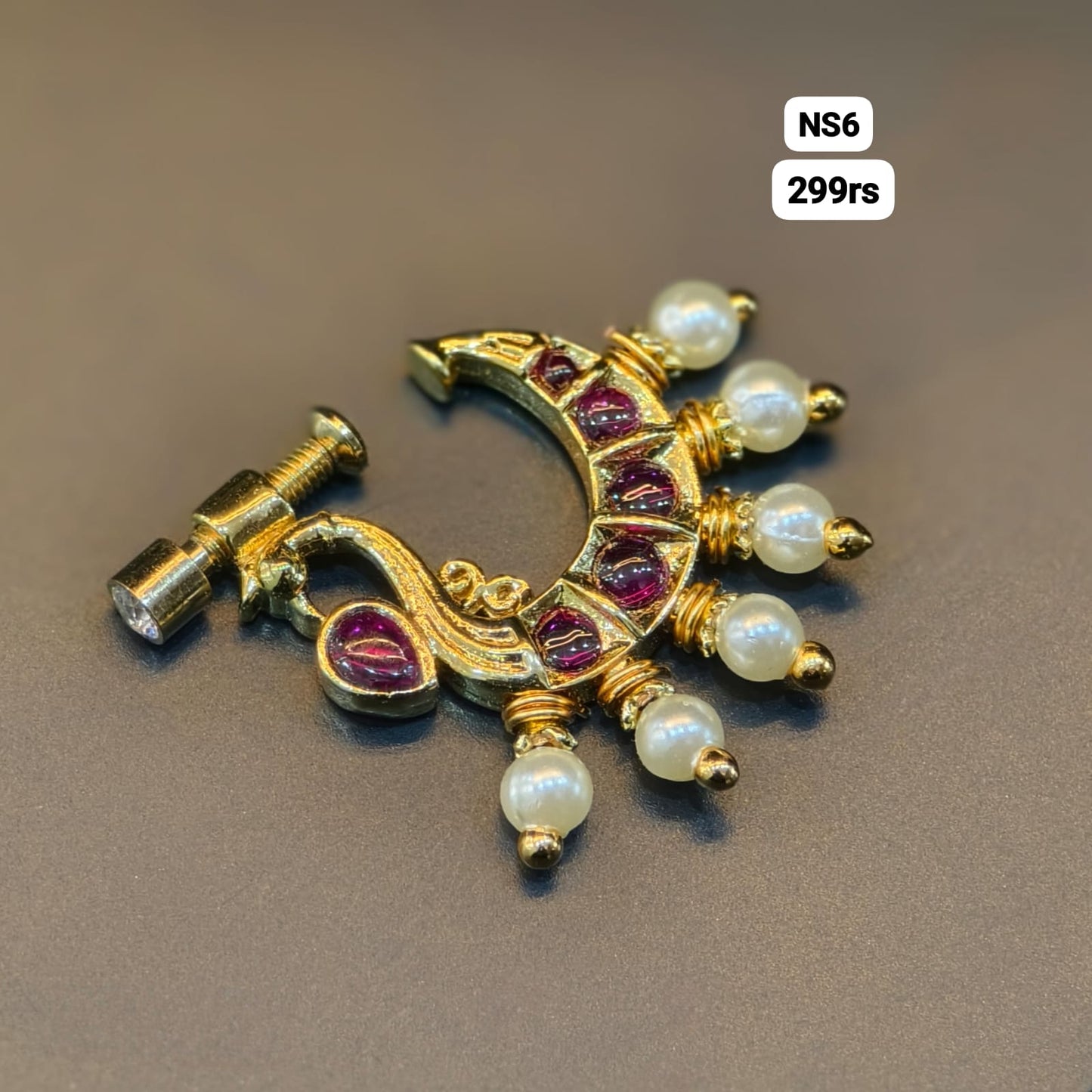 Antique Finish Nose Pin