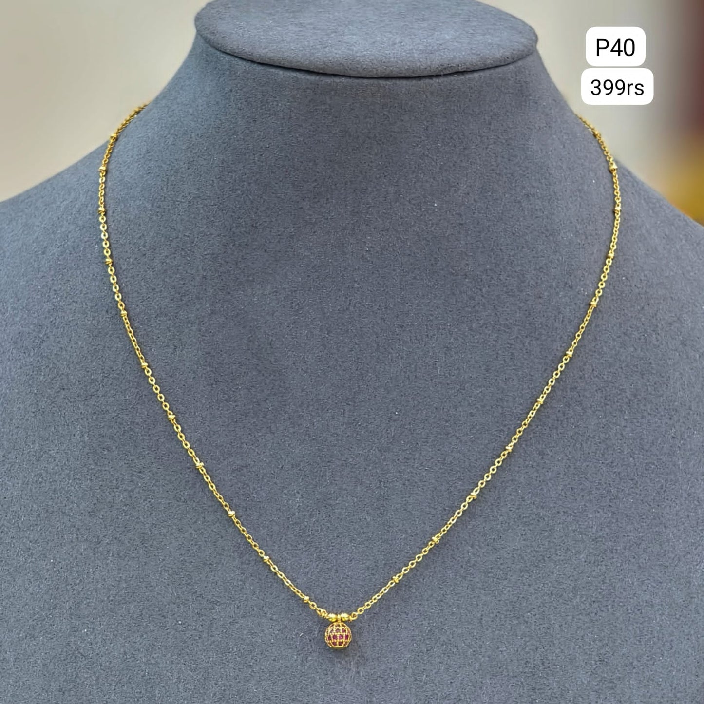 Pink Simple Chain