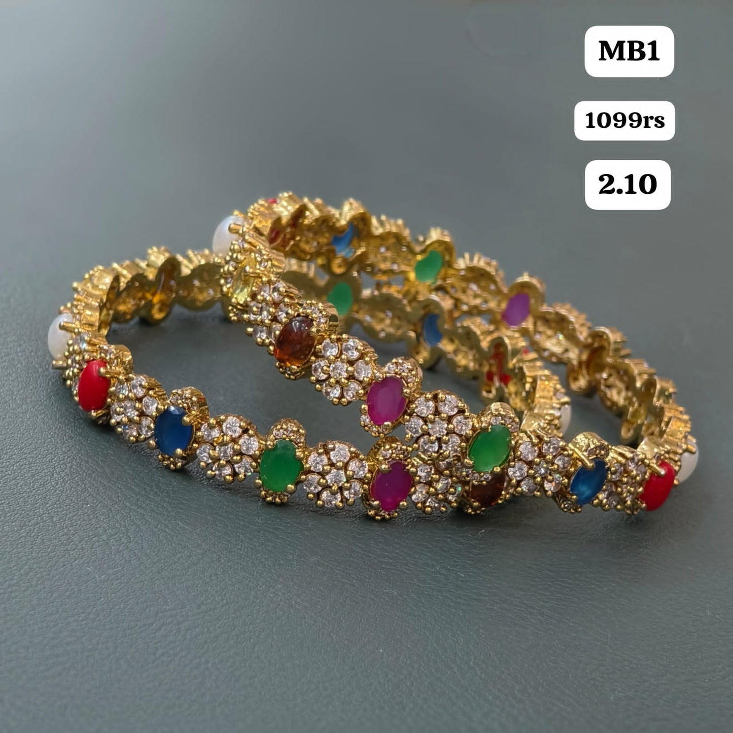 Multi Stone Bangles