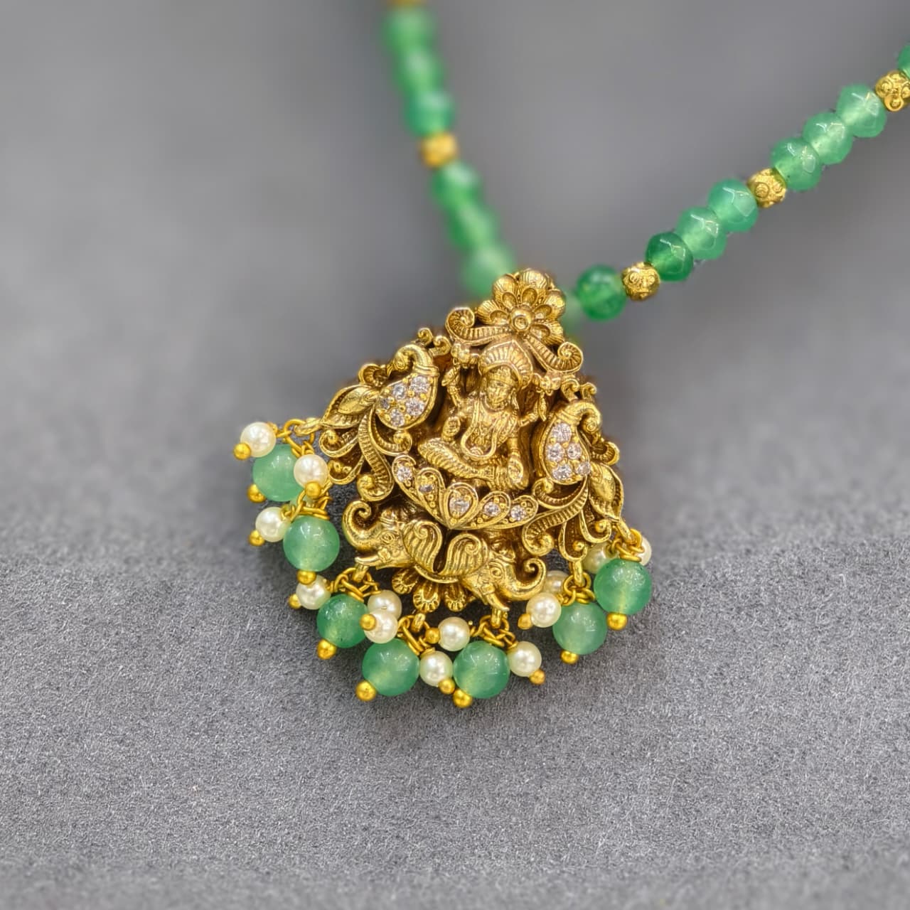 Laxmi Green Beads Chain