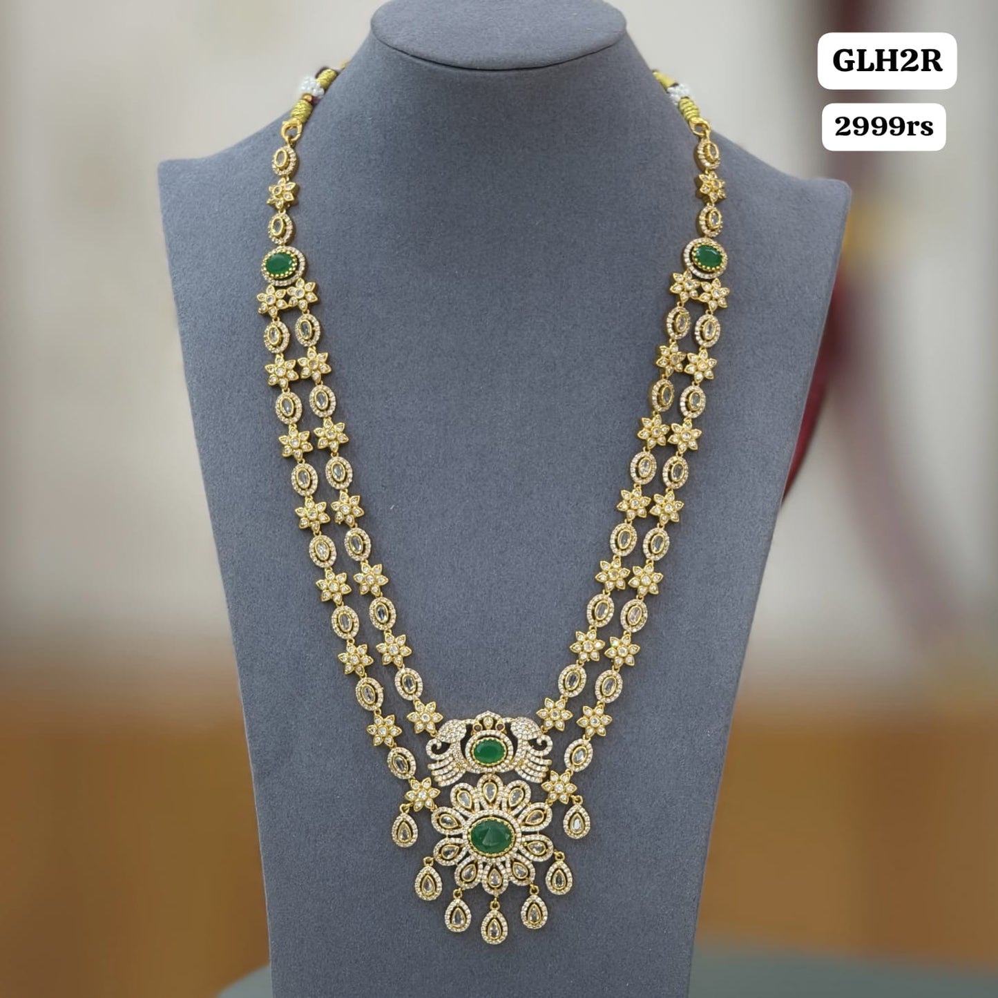 Double layer Long Neckset (green)