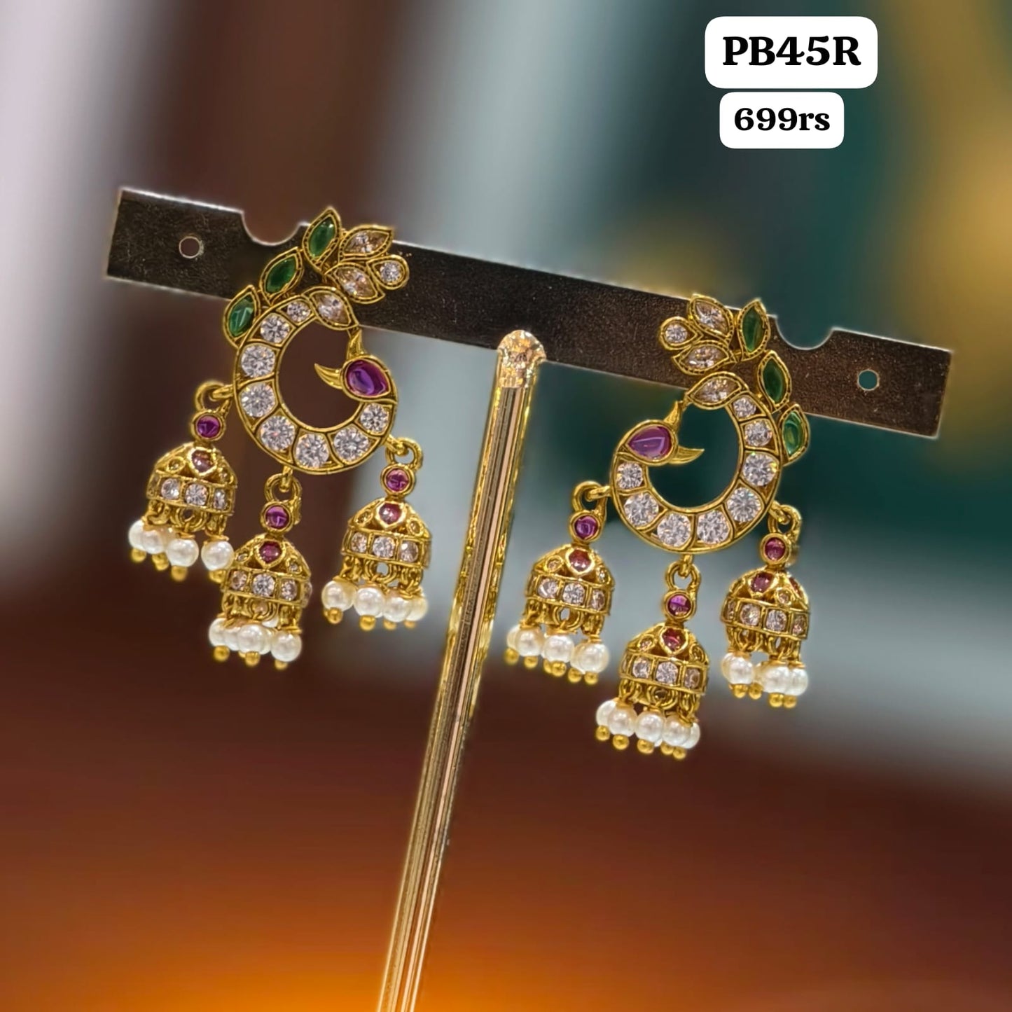 Peacock Earrings