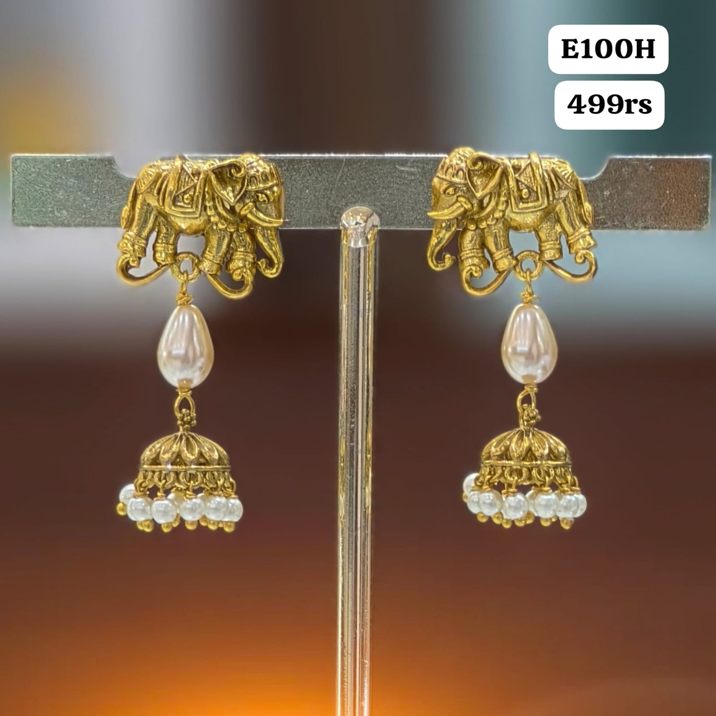 Elephant String Earrings