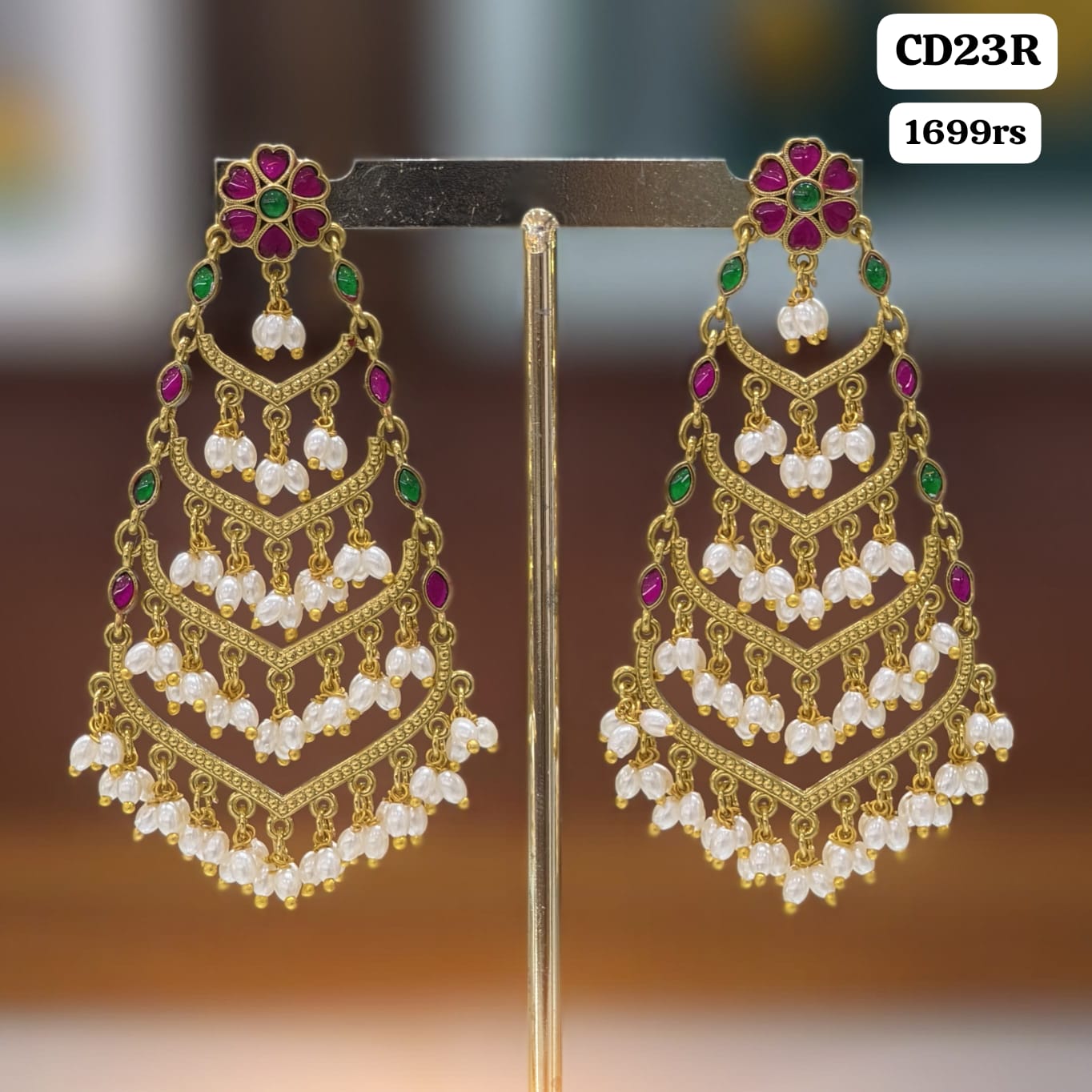 Kundan Chandbhali Earrings