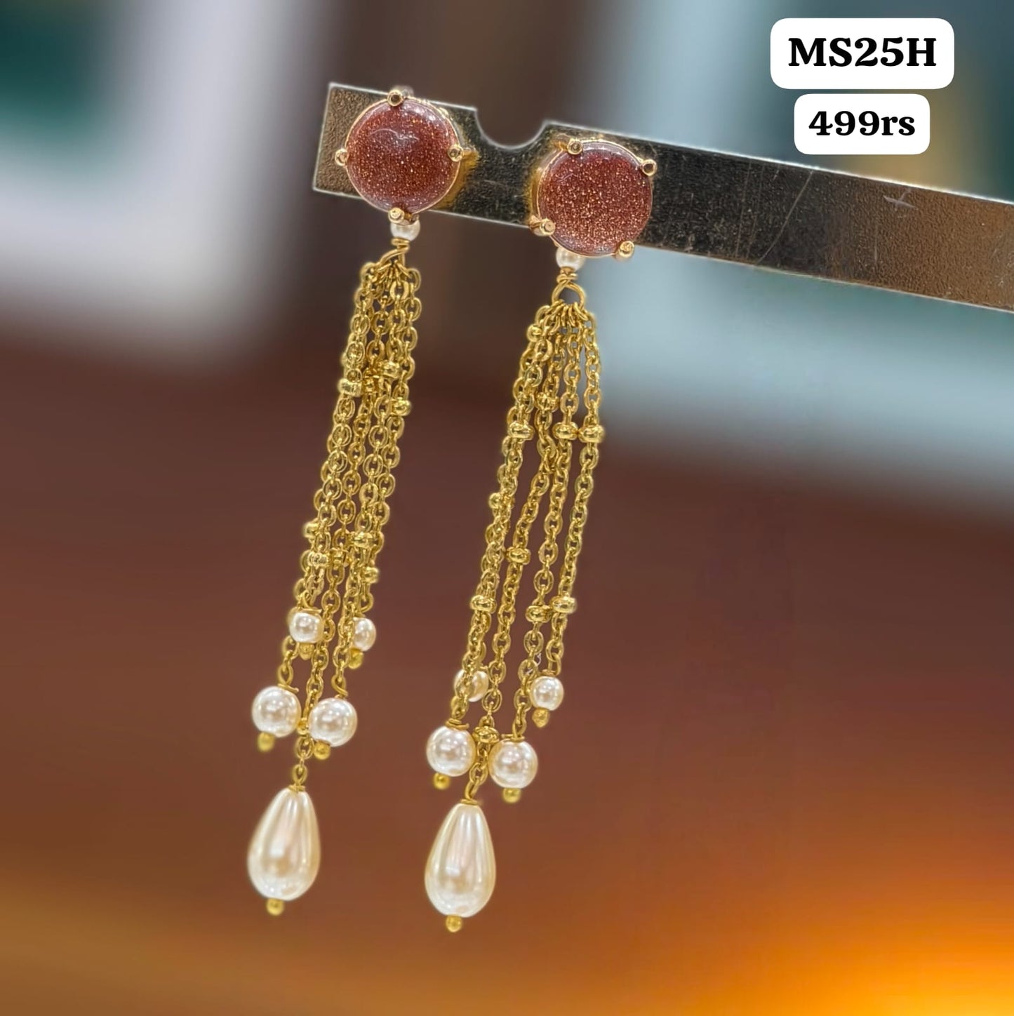 String earrings