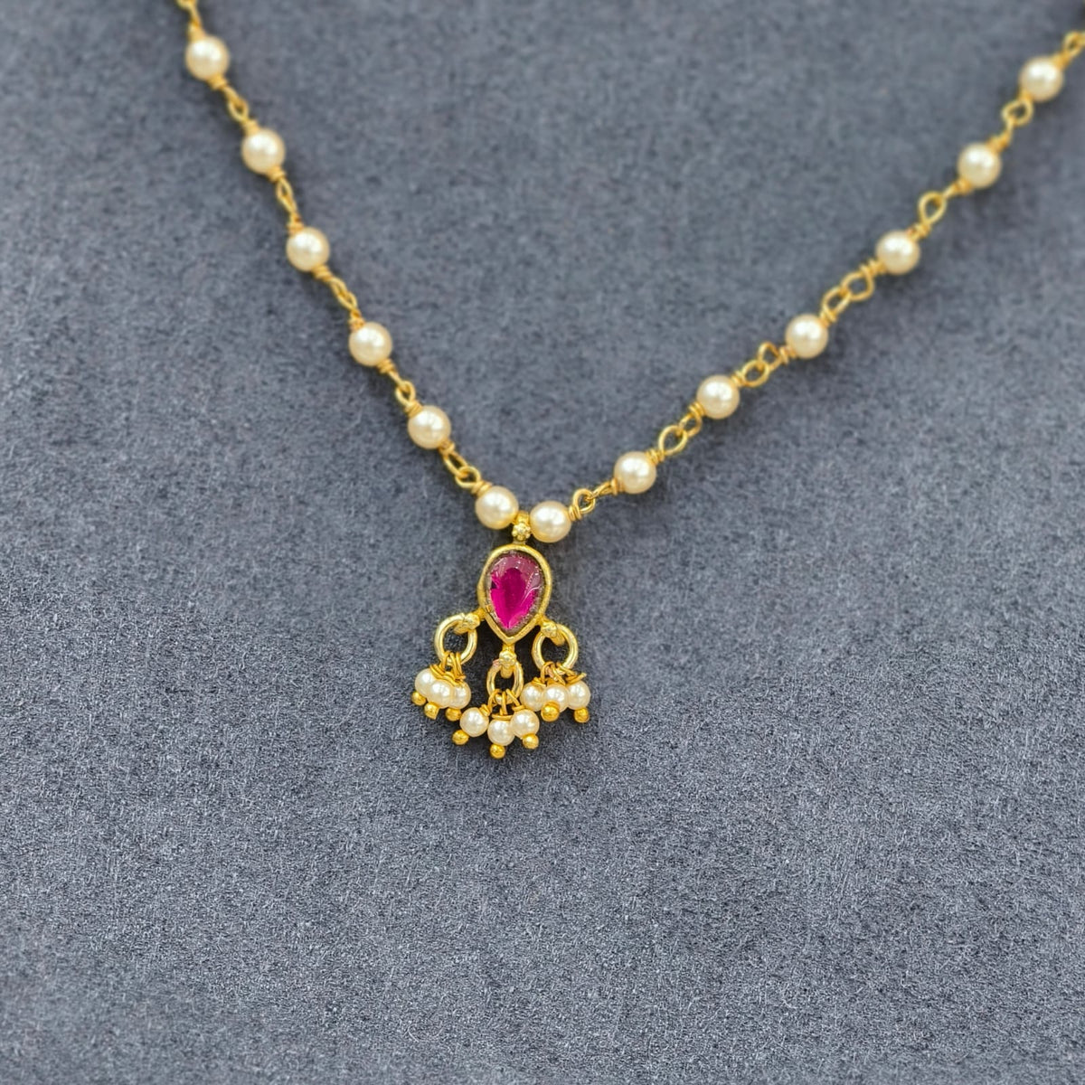 Kundan & Swarovski beads Chain