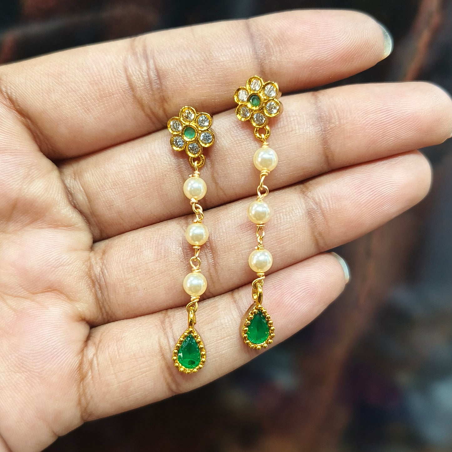 String earrings
