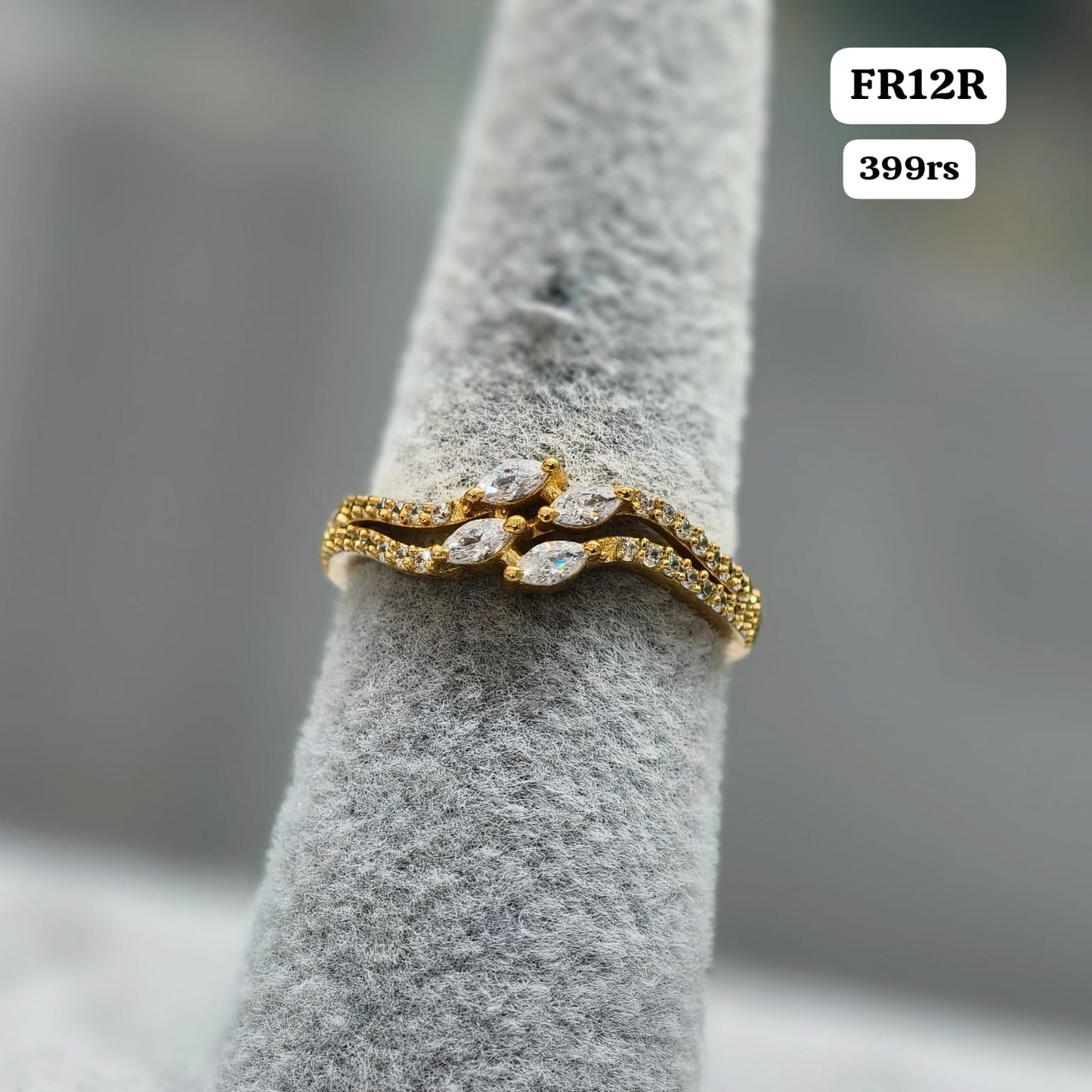 White Stone Ring