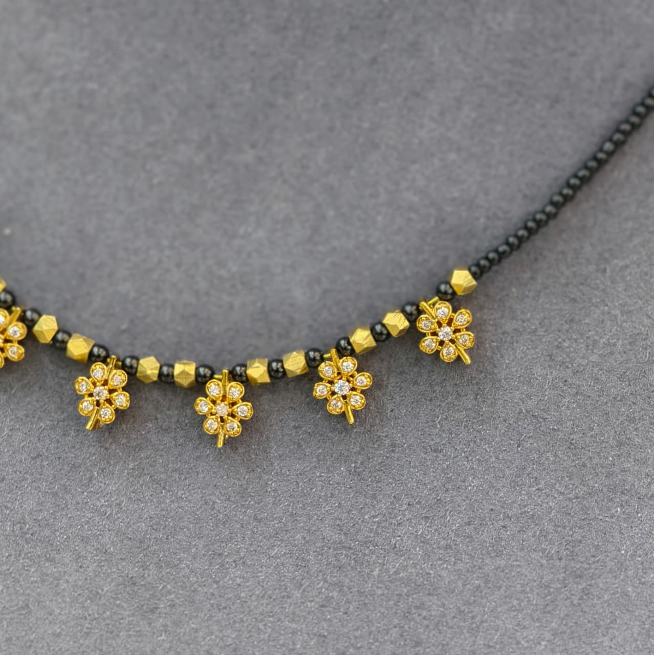 Short black beads