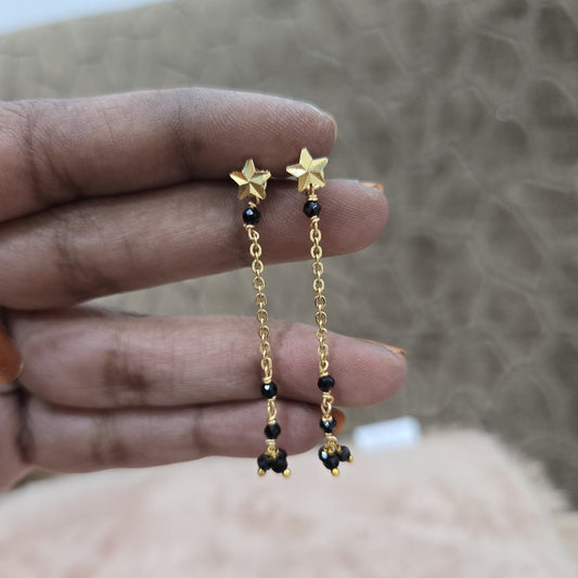 Star string earrings