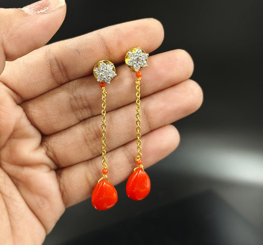 String earrings