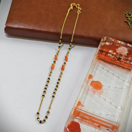 Short black beads