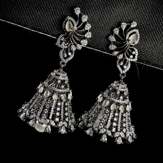 Silver butta earrings