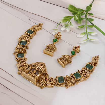 Temple carving neck set