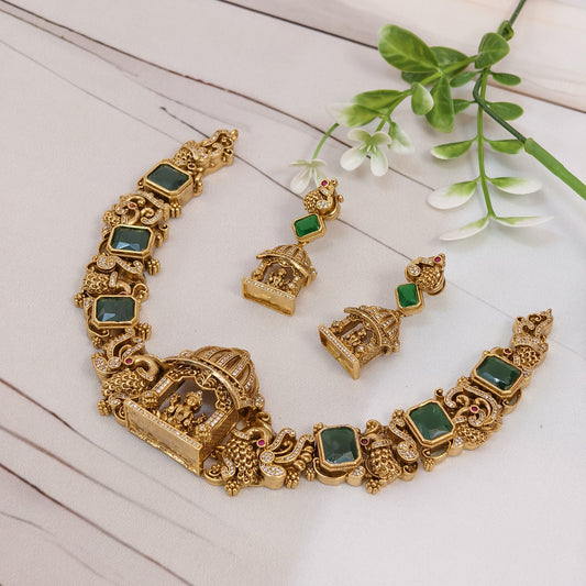 Temple carving neck set