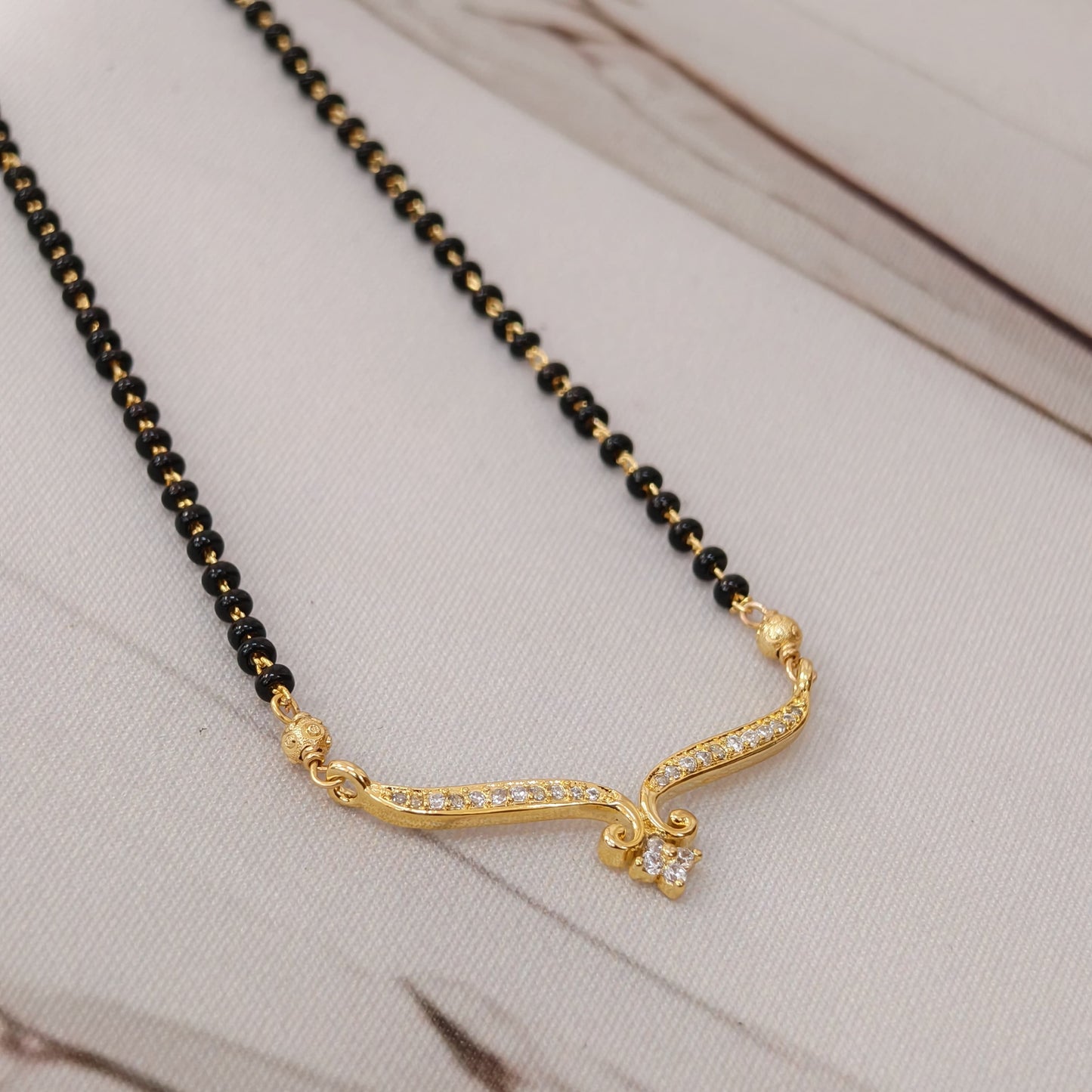 Plain black beads