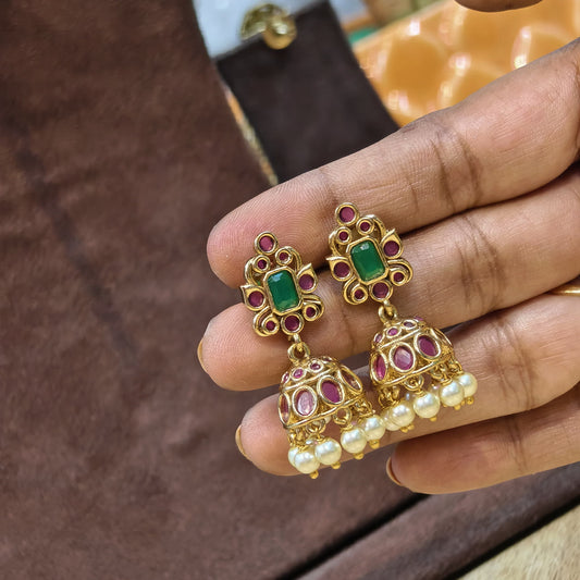 Kempu Earrings