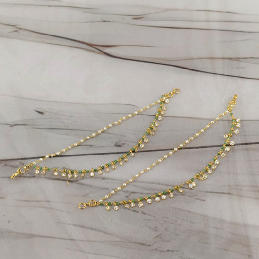Ear chain (green)