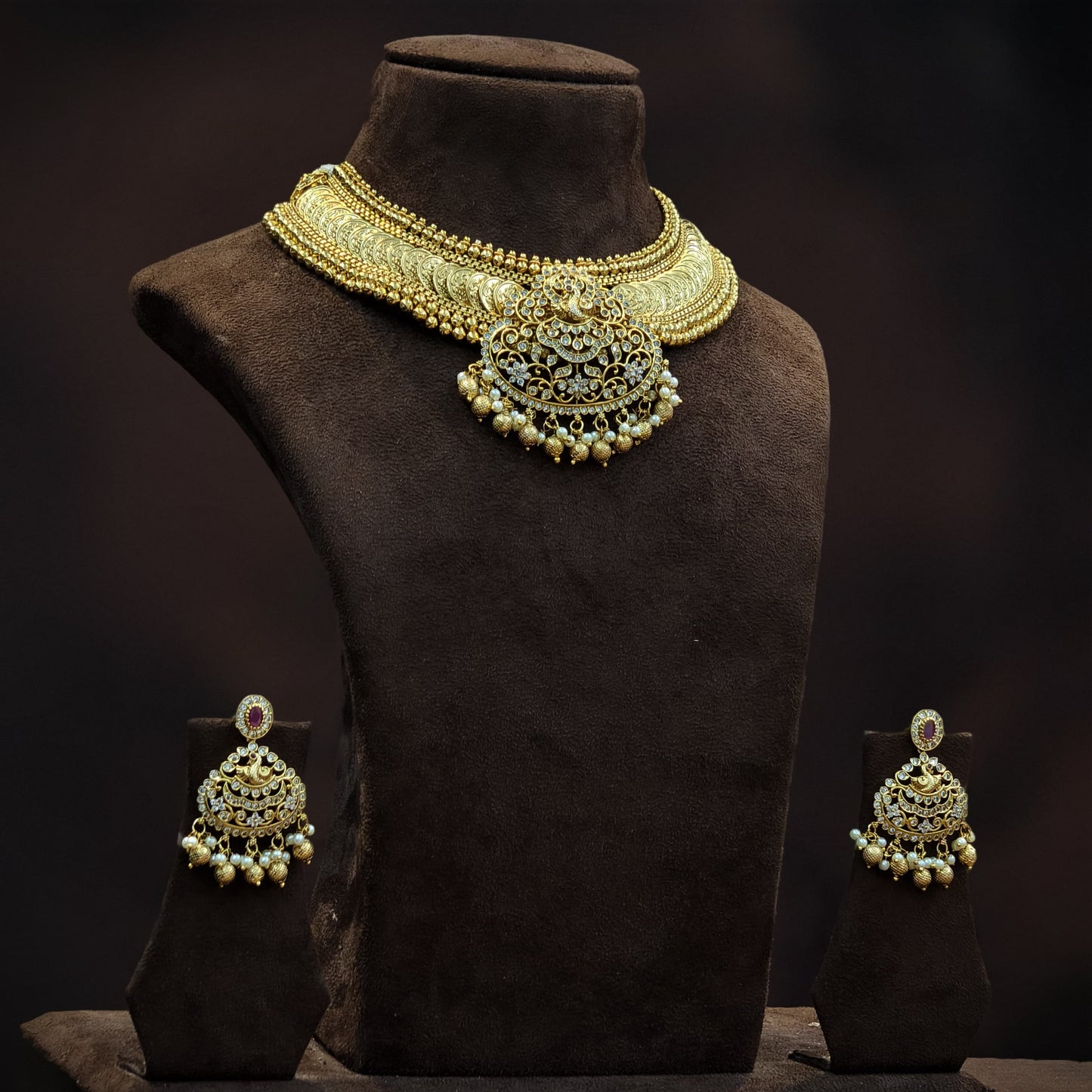 Microgold plated kasu Neckset