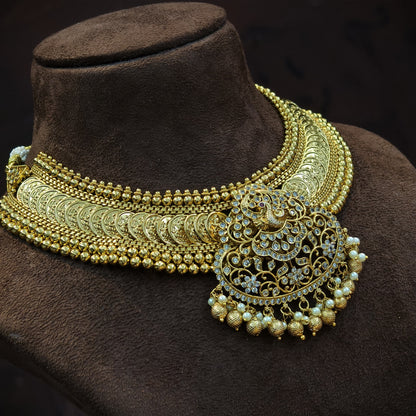 Microgold plated kasu Neckset