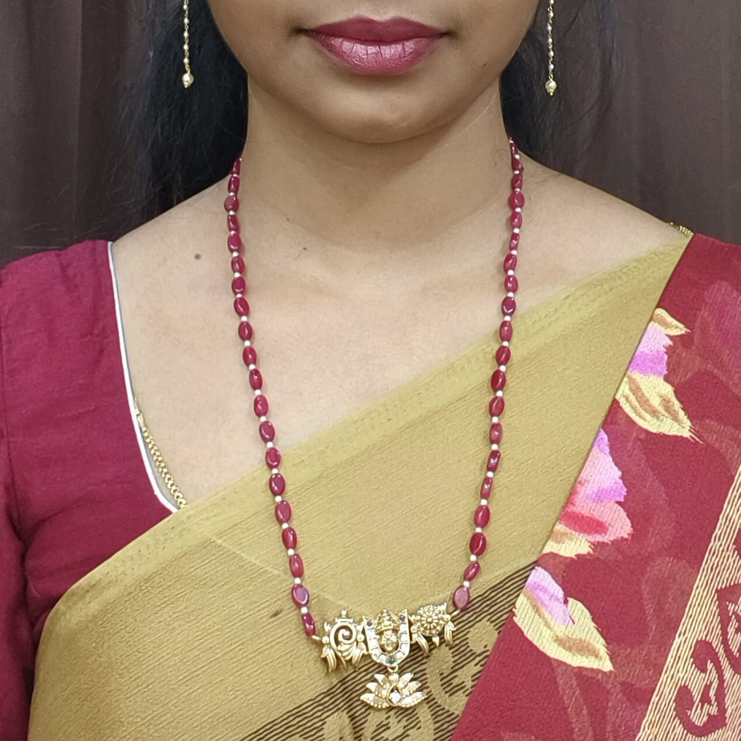Beads chain(maroon)