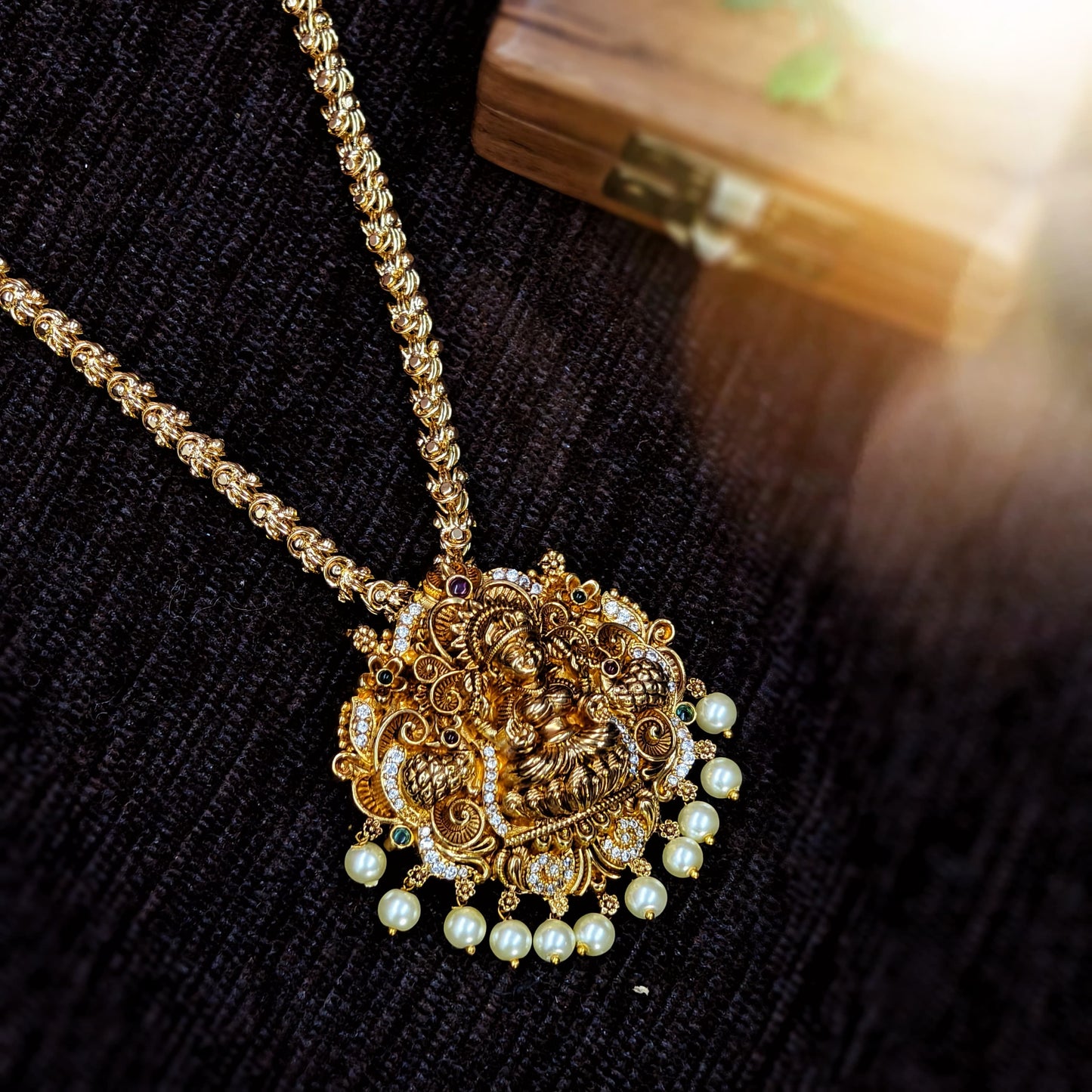 Chain with Laxmi pendant