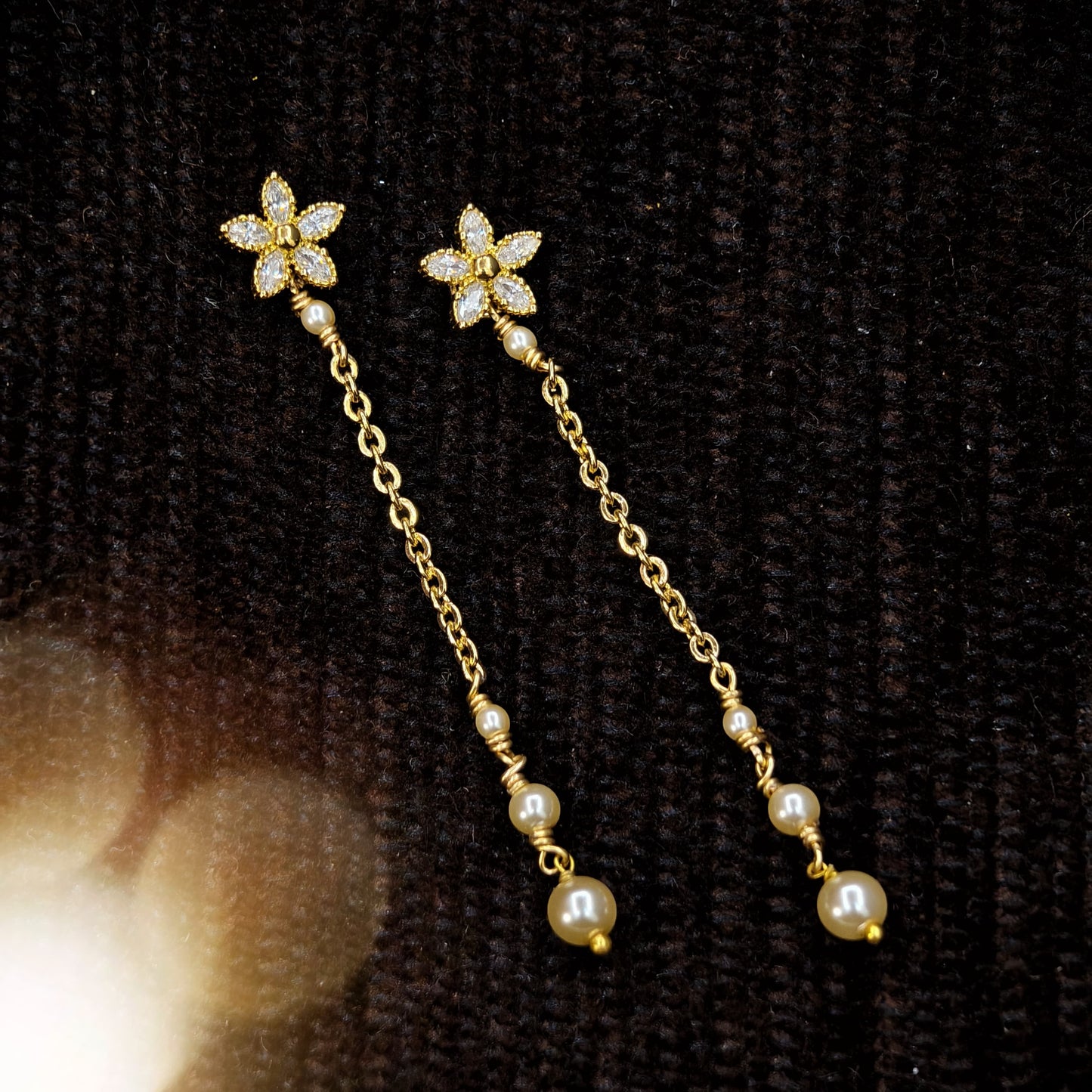 String earrings