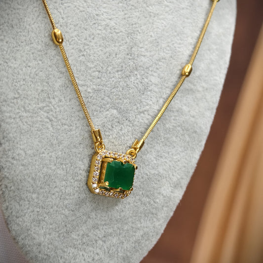 Chain with Green stone.
