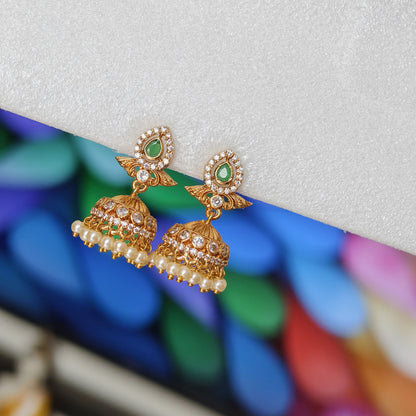 Green earrings