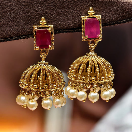 Butta earrings(pink)