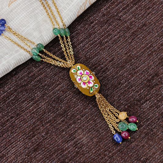 Yellow bead chain