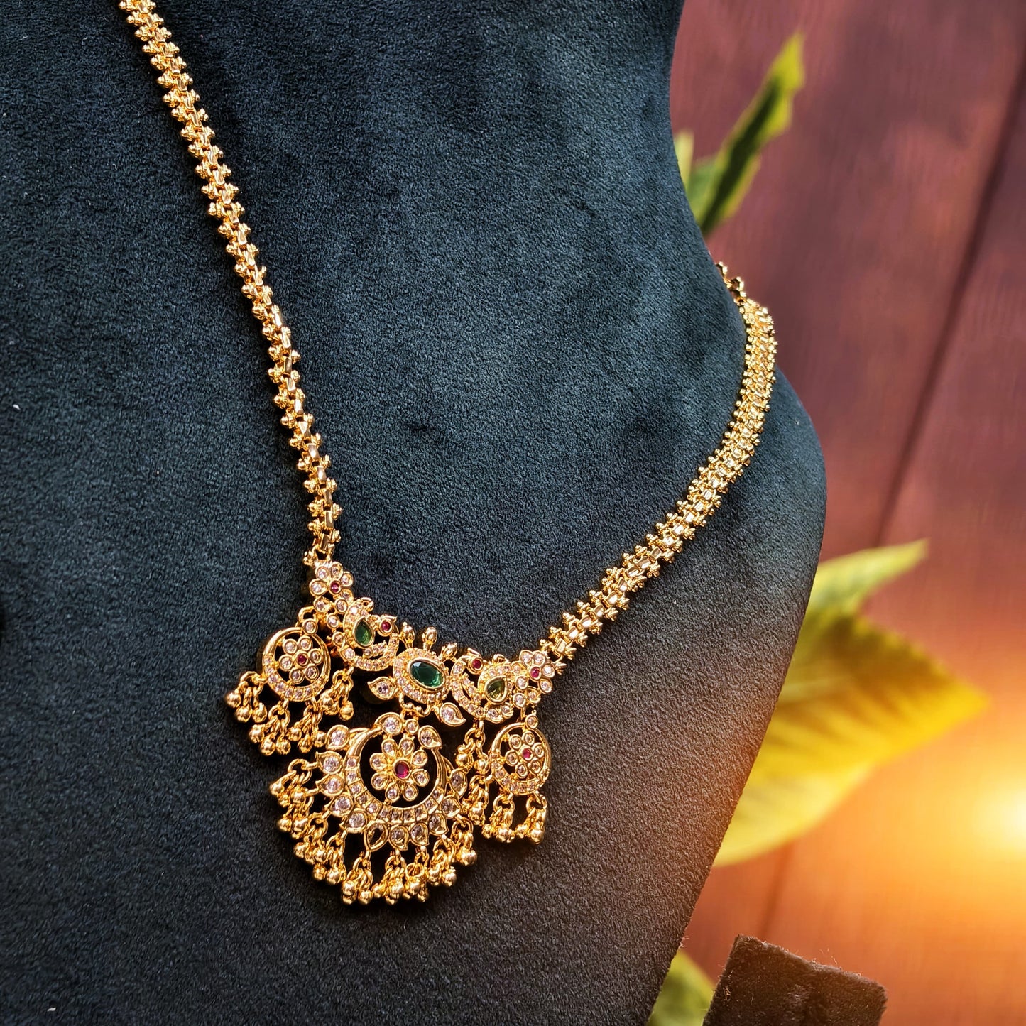 Micro gold plated chain