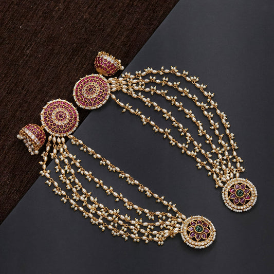 Earrings with chempaswaraluu