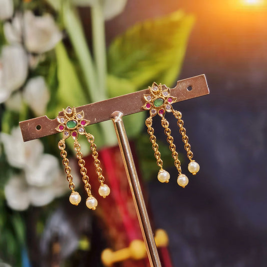 String earrings ( 3 layers )