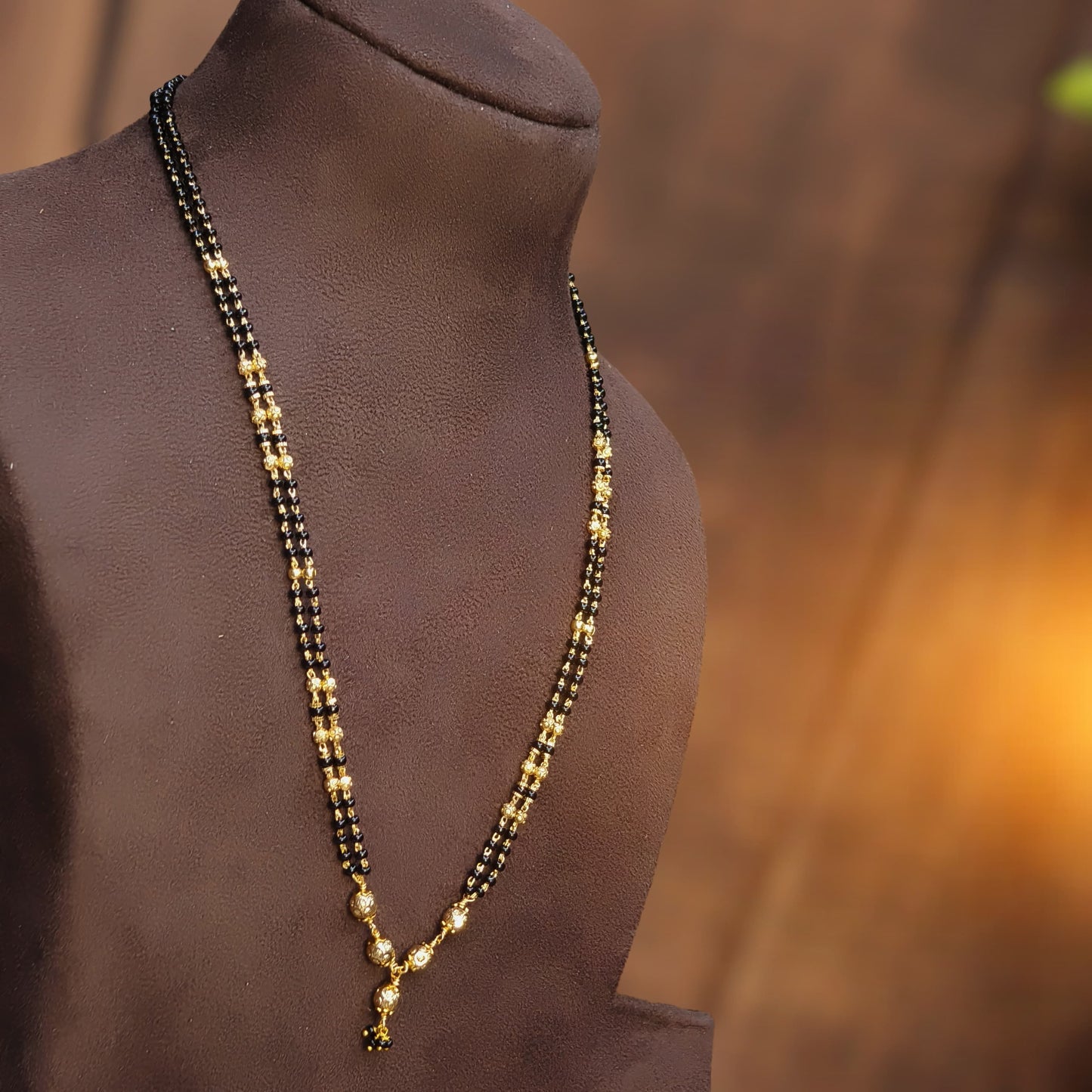 New 5 ball black beads