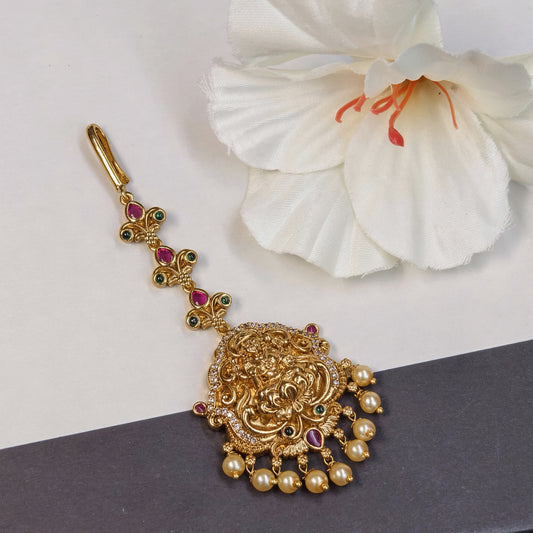 Gold plated maang Tikka