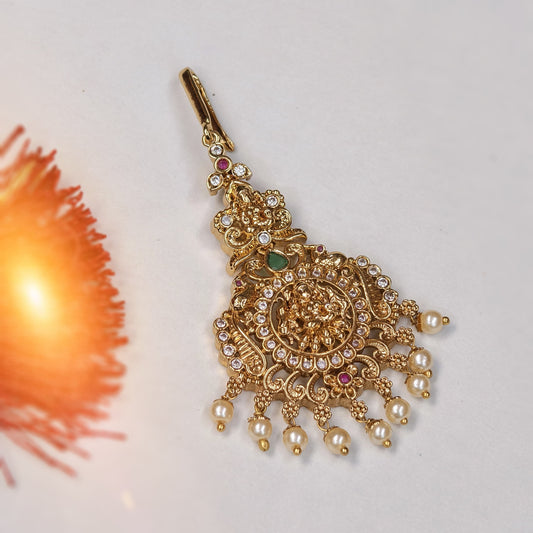 Antique gold plated Tikka