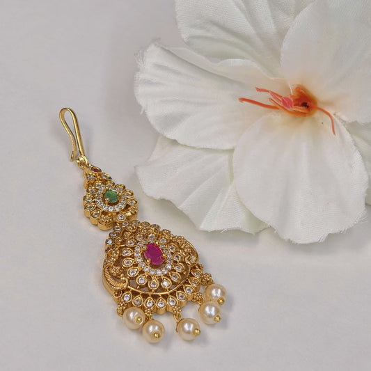 Antique Gold Finish Tikka