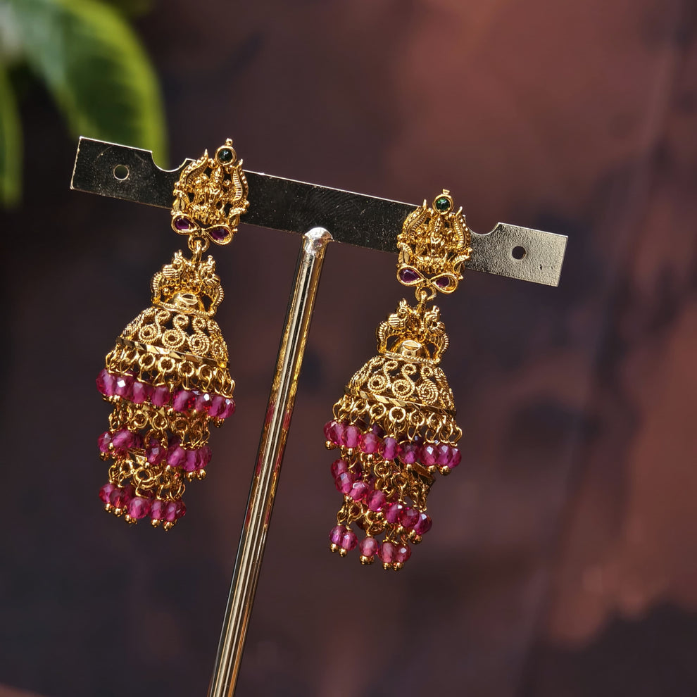 Triple butta earrings – RamyaNagendra Imitations