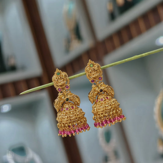 Pink butta earrings
