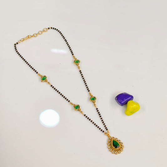 Short black beads
